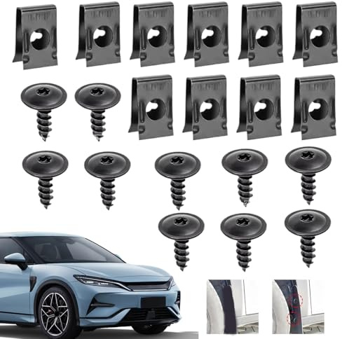 Abrazaderas Y Tornillos U Para Automóvil - Grapas U para Interior del Automóvil,Accesorios De Fijación Anticorrosión Para Camperas Camiones Molduras Interiores Paneles De Puerta