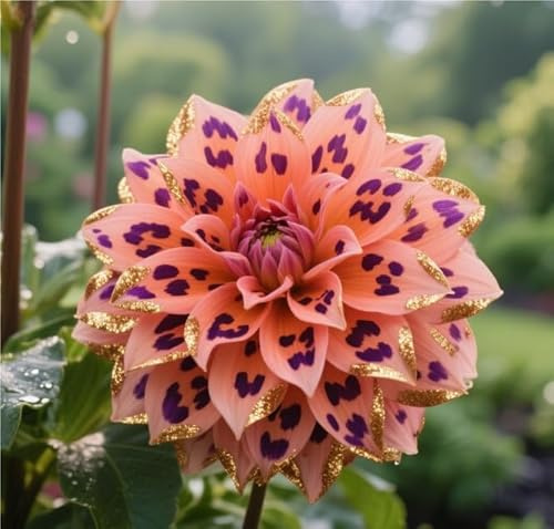 Dahlien-Rhizom Mischung– Dahlien - üPpig GrüNe BläTter, Pflegeleicht, Perfekt FüR Haus Und Garten-2 Rhizom-H