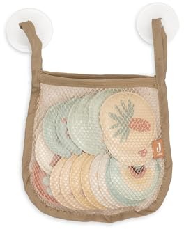 Jollein Gioco di Memoria da Bagno - Kangaroots – Pezzi galleggianti in schiuma – Per Bagno e Doccia – Con rete portaoggetti con ventosa – Per Neonati e Bambini Piccoli