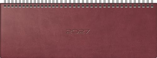 rido/idé Querterminbuch Mod. septant 2027 | 30,5×10,5 cm, Kunstleder, braun