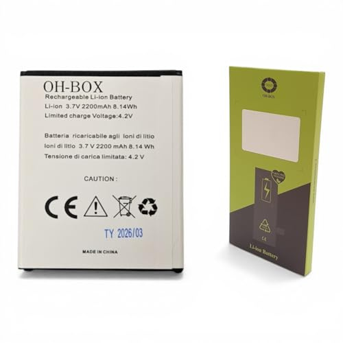 OH BOX® Batteria compatibile con Brondi modello Amico Smartphone XS