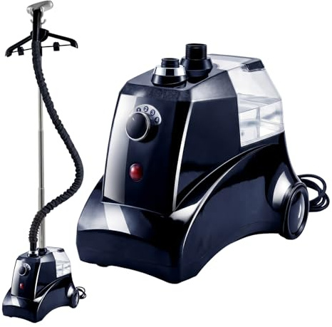 Spector 2200W Clothes Steamer, Professional Garment Steamer for Clothes with 3.3L Detachable Water Tank, 45s Fast Heat, 73min Continuous Steam, Standing Clothes Steamer with Adjustable Pole, Hanger