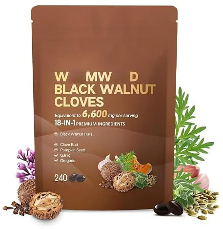 Black Walnut Complex，for Cleaning and Detoxification | Nourish the intestines，Support for gentle digestion，Boost metabolism，Energy and Vitality