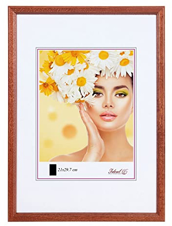 IDEAL TREND EKO Holz Bilderrahmen Foto Rahmen Holzrahmen Wanddeko Collage Poster S236: Farbe: Braun | Format: 15x20