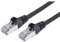 PremiumCord Patch Cable Cat 6a S/FTP, 10Gbit/s, Cable Ethernet, LAN, Conectores RJ45, Flexible y Robusto, AWG 26/7, Conductores 100% CU, Negro, 7 m