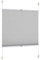 Rapid Teck® Klemm Thermo Plissee 105cm x 130cm GRAU Blickdicht Faltrollo Jalousie Rollo ohne Bohren Klemmrollo Fertigplissee