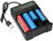18650 Battery Charger 4-Bay 5V 2A for Rechargeable Batteries 3.7V Li-ion TR IMR 18650 14500 16340(RCR123) Red/Green Display (Not Battery)