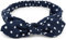 styleBREAKER Damen Haarband mit Punkte Muster, Schleife und Gummizug, Stirnband, Headband, Pinup, Rockabilly, Haarschmuck 04026036, Farbe:Dunkelblau