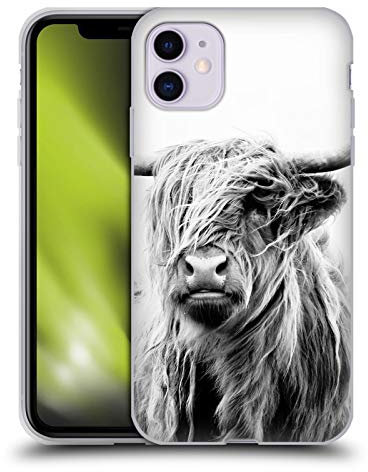 Head Case Designs Offizielle Dorit Fuhg Hochland Kuh Porträt Reiseberichte Gel Handyhülle Hülle [Militärischer Schutzgrad] Kompatibel mit Apple iPhone 11