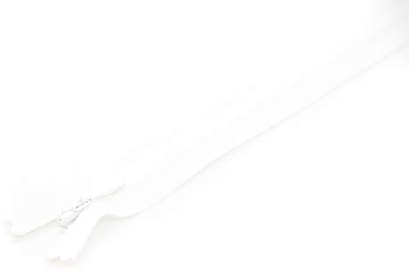 NTS Nähtechnik 1 Reißverschluss aus Kunststoff, nahtverdeckt, 3mm Spirale, Nicht teilbar (weiß, 40cm)