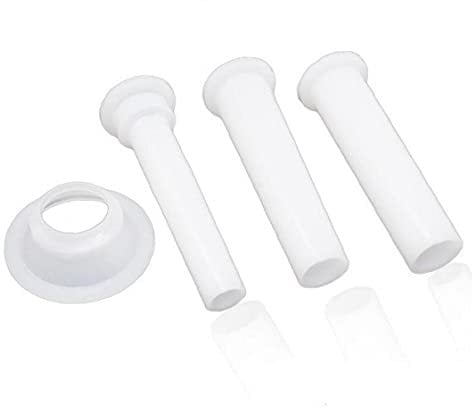 3pcs Kitchen Meat Grinder Sausage Stuffer Filling Tubes Sausage Maker Funnels Nozzles with Base