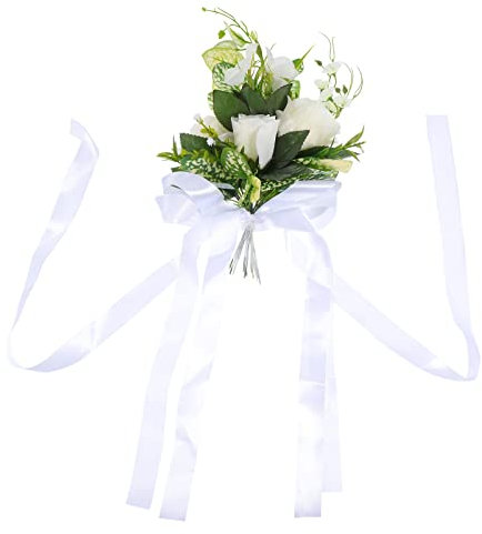 YARNOW Hochzeit Stuhl Blumen Deko Hochzeitsgang Stuhlschleifen Stuhlschärpen für Hochzeitsdeko Weihnachten Veranstaltungen Bankett Dekoration