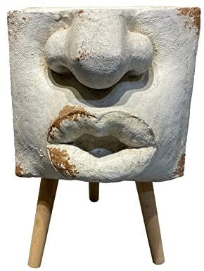 HTI living Pflanzgefäß Apollon Blumenkübel Nase Übertopf Dreibein Antik