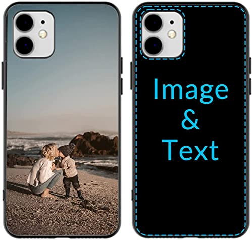 Naispanda Personalisierte Handyhülle für iPhone 11 Hülle, Personalisiert Handyhüllen mit Foto Bild Text Name, Personalisierbar Angepasst TPU Phone Case Cover Individuelle Schutzhülle