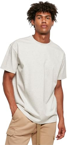 Urban Classics Herren T-Shirt Heavy Oversized Tee, Oversized T-Shirt für Männer, Baumwolle, Rundhals, lightgrey, 3XL