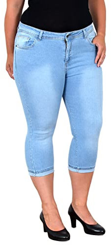 Capri Jeans Damen Sommer 3/4 Hose Damen Sommer 3/4 Jeans Damen High Waist Jeans Damen Capri Jeans Capri Hose Damen Sommer kurze Hose Damen Sommer Jeans Hoch Bund Stretch bis Plus Size Große Größe C740