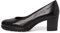 Tamaris COMFORT Damen Pumps aus Leder mit Blockabsatz Comfort Fit, Schwarz (Black), 37 EU