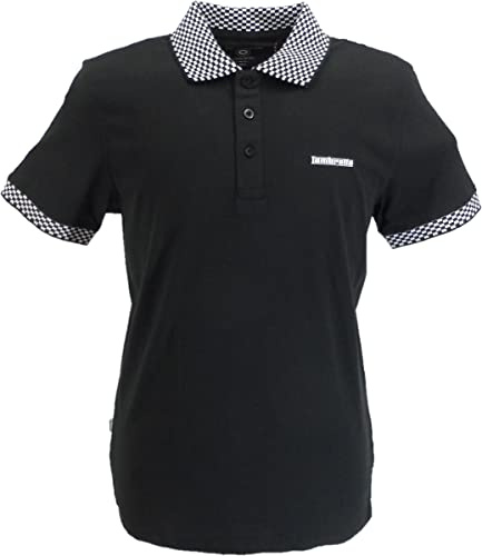 Lambretta Mens Pins Polo Black/Gold XL