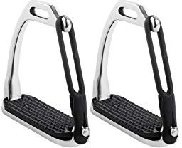 Start Sicherheitssteigbügel – Steigbügel aus rostfreiem Edelstahl mit Rutschfester Gummieinlage – ideal für Anfänger & Fortgeschrittene – 11,5 & 12,5 cm – 2 Stück (12,5)