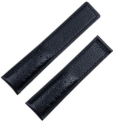 FFHAO Für Tag für Heuer Armband Monaco Carrera Armband aus mattiertem Kalbsleder Qualitätsleder 22 mm Uhrenarmband, 22mm with Logo, Achat