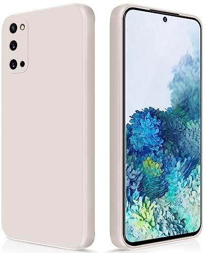 GiiYoon Hülle für Samsung Galaxy S20, Weiß | Silicone Case, Seidig Weiches Gefühl, Stoßschutz, Kratzfest, Mikrofaser-Innenfutter