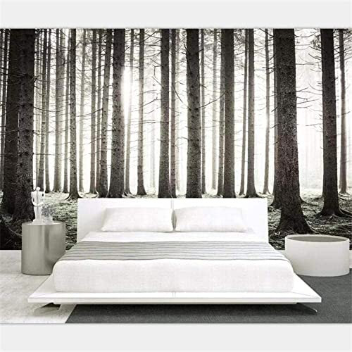 Stickers Muraux 3D Décalcomanies Paysage D'Arbres Forestiers Fond Chambre Autocollant Mural Décalcomanie Décor À La Maison Art Mural Papier Peint Peler Et Coller Amo 200 (largeur) x 150 (hauteur) cm