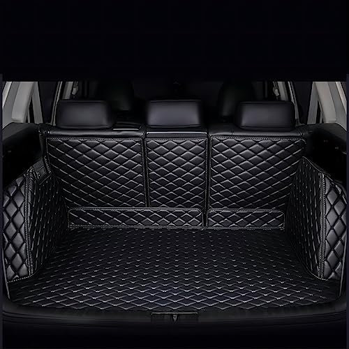 VENYAA Auto Kofferraummatte für Audi Q3 Sportback 2020 2021 2022 2023(Upper Level), Vollständige Abdeckung Leder Kofferraumwanne Schutzmatte Wasserdicht rutschfest Autozubehör,Black