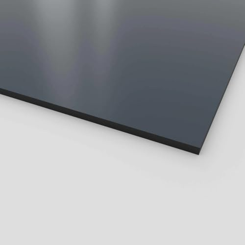 HPL Platten 70x90cm Vollkernplatten für Außen und Innenbereich, 6mm dick, Anthrazit RAL7016