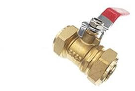 Messing Hebel-Kugelhahn, gerades Absperrventil mit vollem Durchgang und tragbarem Griff für Bewässerungssysteme, Rohrleitungssysteme(25MM)