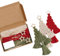JIHUOO Christmas Tree Macrame Craft Kit 3 Pcs Macrame Cord String DIY Macrame Wall Hanging Kit Macrame Ornaments Making Kit with Wood Beads Hanging Rings
