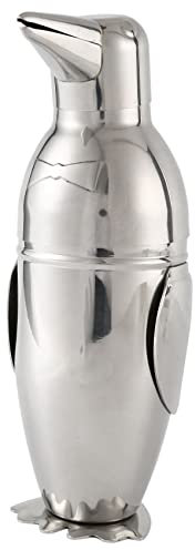 KJKVIVH 500Ml Cocktail Shaker, Penguin Stainless Steel Bar Bartender Drink Mixer Shaker Pot,Wine Bottle,Wine Accessories