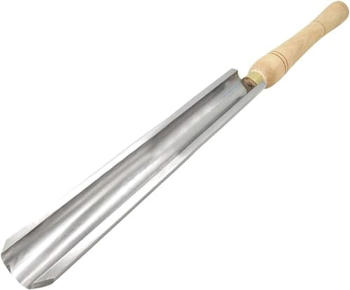 Generisch Drechselwerkzeuge Schrupphobel Drehmeißel Halbrunder Schaber für Holz Hobbyist DIY Tischler Holzgriff Hochgeschwindigkeitsstahl