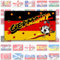 EM Fahnen für Euro Fußball 2024, Em 2024 Flaggen, 24 Länder EM Deko Personalisierte Flagge, Alle 24 Mannschaften Flaggen Wimpel für Haus Garten Bar Party Deko (Einseitig-150x90cm)