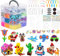 ilauke Fuse Beads Kit- 14900Pcs 5mm Iron Beads Set, Arts and Crafts Set for Kids in 30 Colors with 7 Pegboards, 2 Tweezers, 5 Ironing Paper, 120 Patterns, Fuse Bead Craft Kit for Kids DIY Crafts