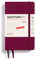 LEUCHTTURM1917 370600 Tageskalender Pocket (A6) 2025, Port Red, Deutsch
