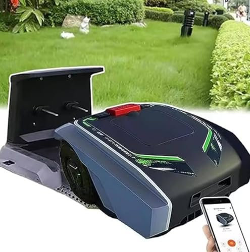 ZIXIAOS Robot Tagliaerba per Casa E Giardino con Pianificazione del Percorso GPS, Controllo Tramite App, Tagli Fino a 1.500 M², Taglio a 3 Lame, Funzionalità Multizona, Taglio Personalizzato