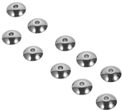 VILLFUL Edelstahl-abakusperlen Lose Perlen Abstandsperlen Zum Selbermachen Anhänger Zur Schmuckherstellung Seilverbinder Für Heimwerkerprojekte