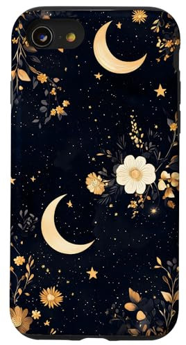 Moon Floral Pattern Case for iPhone SE (2020) / 7 / 8