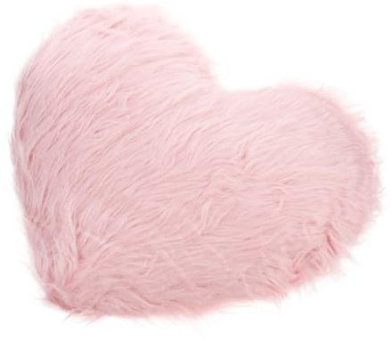 KICHOUSE Cuscino Decorativo Forma di Cuore Peluche per Morbido e Confortevole per Salotto e Camera da Letto Inclusa Imbottitura
