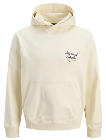 JACK & JONES Male Kapuzenpullover Kapuzenpullover | Loose Fit, Rückenprint, Langarm, Casual, Bei max. 40°C waschen
