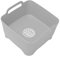 Trintion Washing Up Bowl with Sink Plug Strainer, Sink Strainer, Square Washing Up Bowl, Basin, Sink Strainer Plug Trap (Grey)