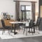 Oslghy Juego de Comedor Mesa y 4 Sillas, Juego de Mesa y Sillas Comedor 5 Piezas, 117x68x75 cm Tabla de Cena Rectangular Moderna, Dining Table and Chair Set, Terciopelo Silla de Cocina (Gris)