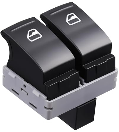 GEARLEADER Interruptor de ventana eléctrico delantero 7E0959855A para elevalunas de coche, botón de control maestro para VW Transporter T5 2005-2009 T6 2009-2014