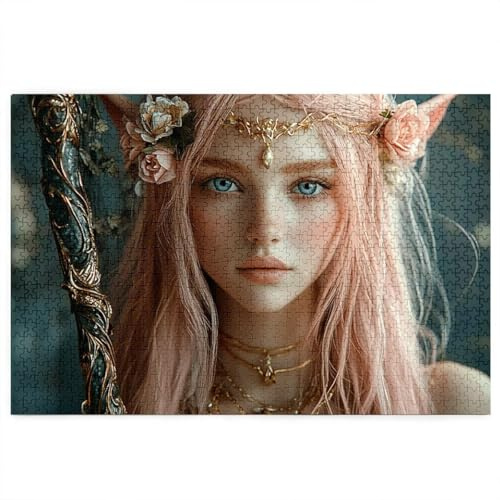Puzzle 5000 Teile, Holzpuzzle Erwachsene mit Geschenkbox, Frau Puzzle für Erwachsene, Puzzlespiele für Die Ganze Familie, Weihnachtsdeko, Deko Wohnzimmer, Geschenke für Frauen, Anime Muster Z-71