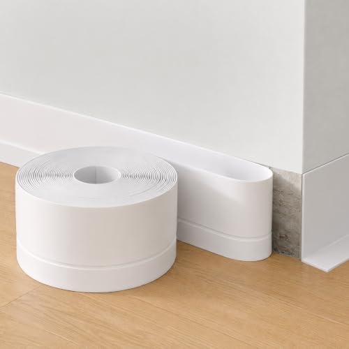 Gimars 6M Baguette d’Angle PVC et Plinthe Protection Murale Autoadhésive | Étanche,Robuste,Inodore, Installation Sans Outil,Résistant Aux Chocs et à l’Usure,pour Murs, Portes, Fenêtres et Plafond