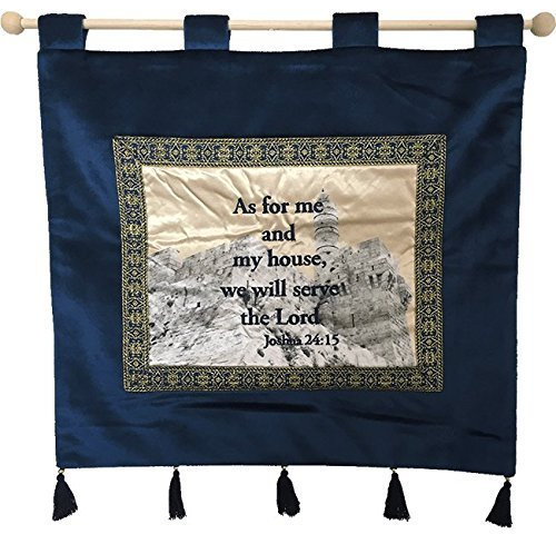 Nana Gifts As for Me Samt-Banner zum Aufhängen an der Wand, 36,7 x 39,8 cm, Blau