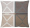 Apelt Kissenhülle, Polyester, Grau/braun, 49 x 49 x 0.5 cm