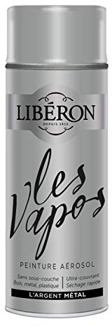 Libéron Peinture aérosol Les vapos, L'argent Métallisé, 400ML