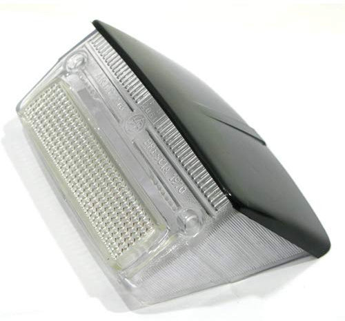 Corpo Luminoso Fanalino Posteriore Stop Bianco Tetto Nero per VESPA 50 special