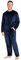 CityComfort Pigiama Uomo Invernale di Pile (3XL, Blu Navy)